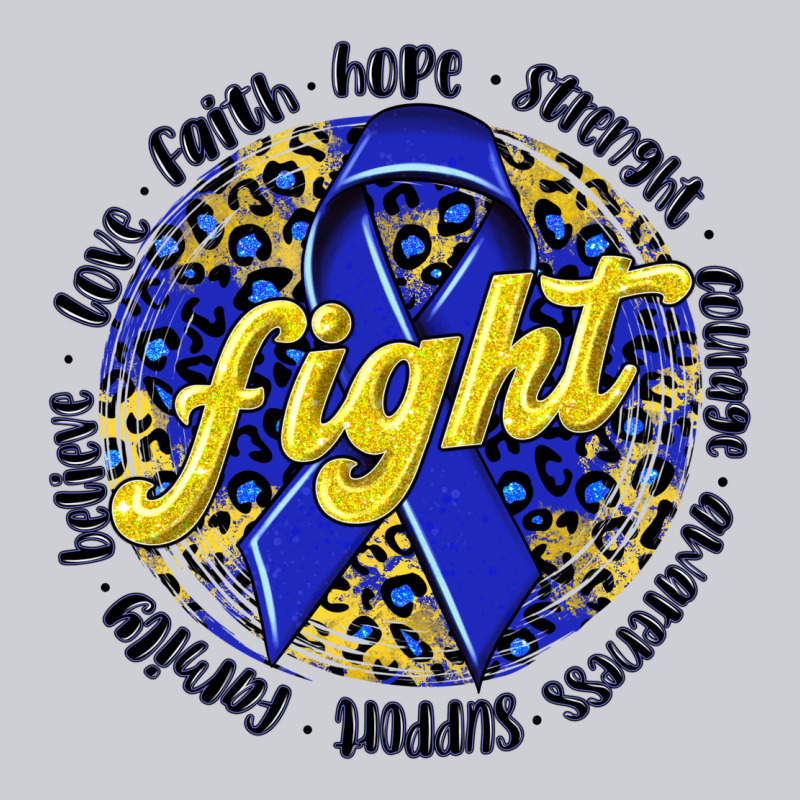 Fight Colorectal Cancer Heavyweight Sweatshirt by NancyCooperArtShop | Teevron