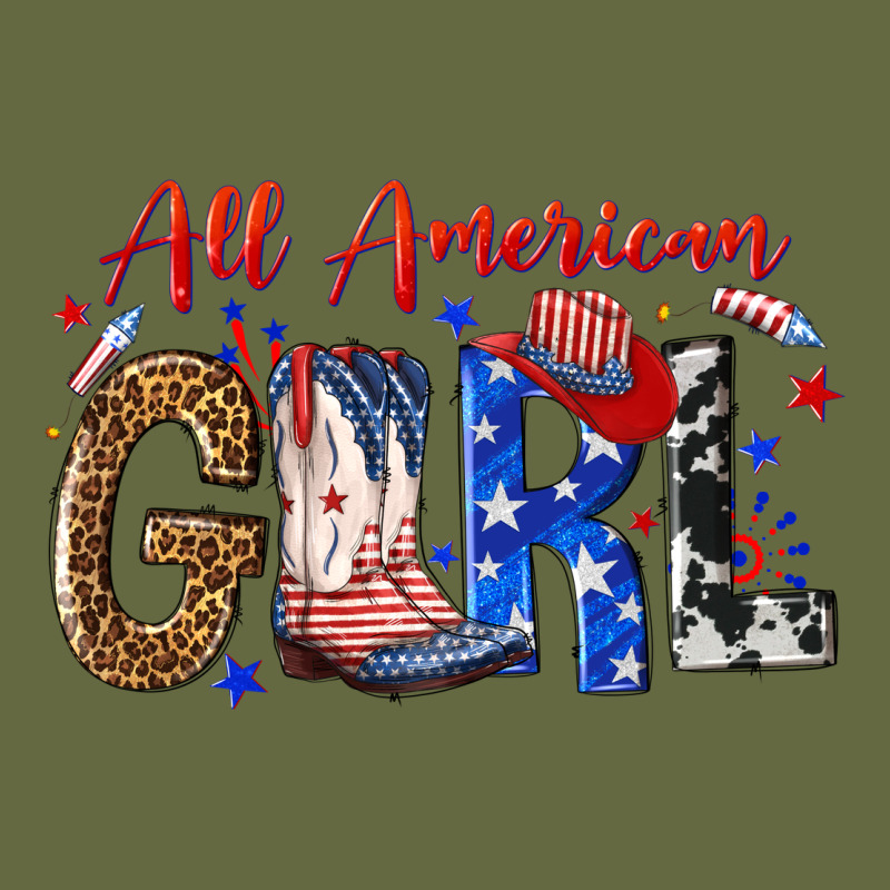 All American Girl Long Sleeve Tee by NancyCooperArtShop | Teevron