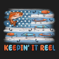 Fishing Lure Flag Keepin' It Reel Classic Tee | Teevron