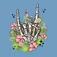 Skeleton Flowers Urban Heavy Tee | Teevron