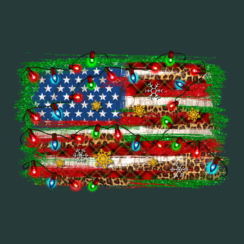 Christmas American Flag 4th Of July Premium Sweatshirt by HowdyJamesFarm | Teevron