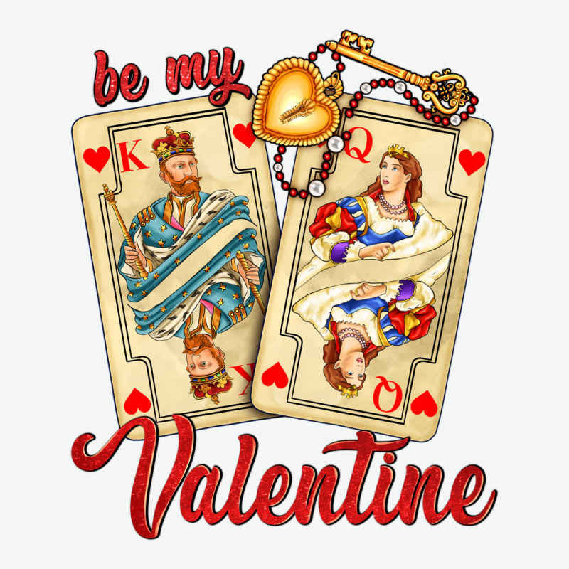 Be My Valentine With Playing Cards And Key Urban Heavy Tee by AdoDesignShop | Teevron