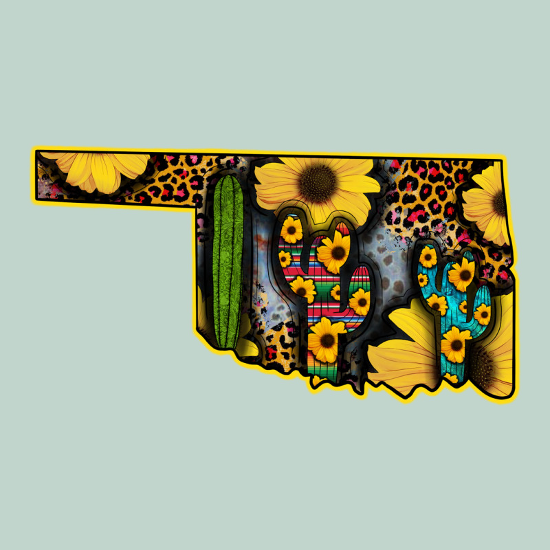 Western Oklahoma Map Sunflower Pattern Zipper Hoodie by Bettercallsaul | Teevron
