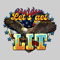 Let's Get Lit America Eagle 4th Of July Premium Sweatshirt | Teevron