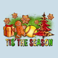 Tis The Season Christmas With Softball And Gingerbread Man Ladies Tee | Teevron