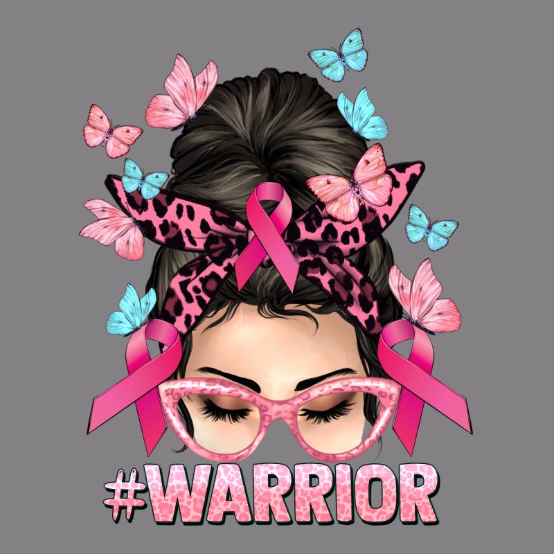 Warrior Cancer Messy Bun Cancer Awareness Heavyweight Hoodie by HowdyJamesFarm | Teevron