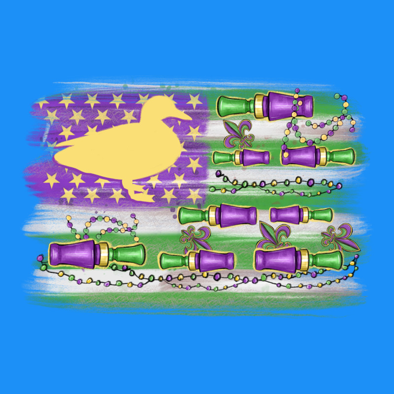 Mardi Gras Duck Call Flag Classic Tee by MaliasSmallBusiness | Teevron