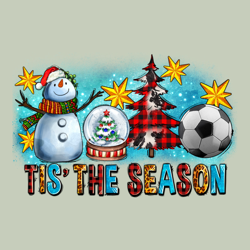 Tis The Season Christmas With Soccer Ball And Snowman Ladies Tee by FaDigitalArtStudio | Teevron
