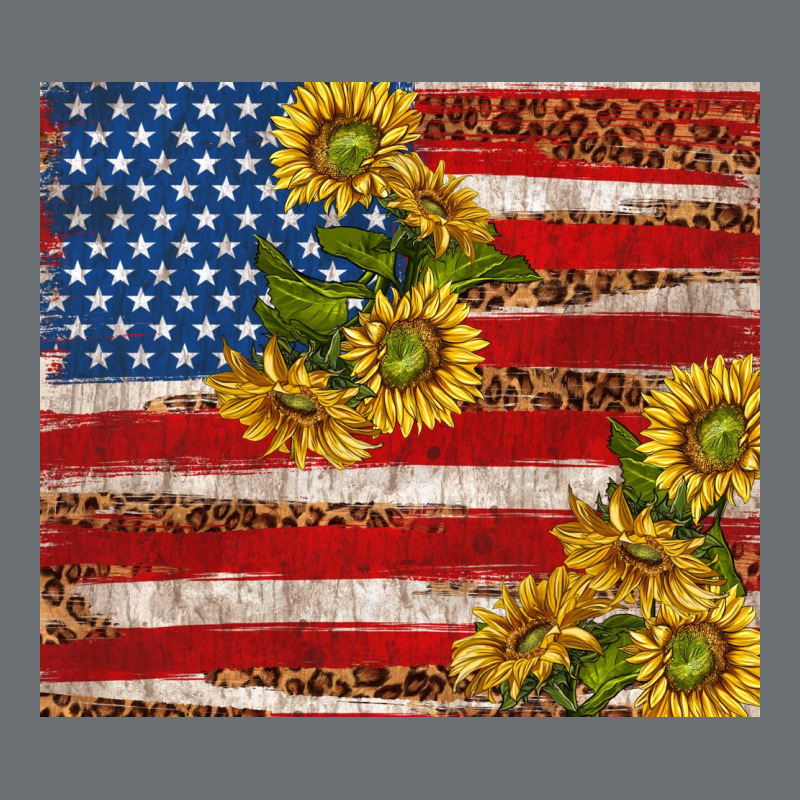 American Flag Sunflowers With Leopard Premium Hoodie by TumblerDesignByShophia | Teevron