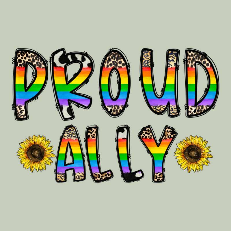 Proud Ally Ladies Tee by CowhideDigitalArt | Teevron