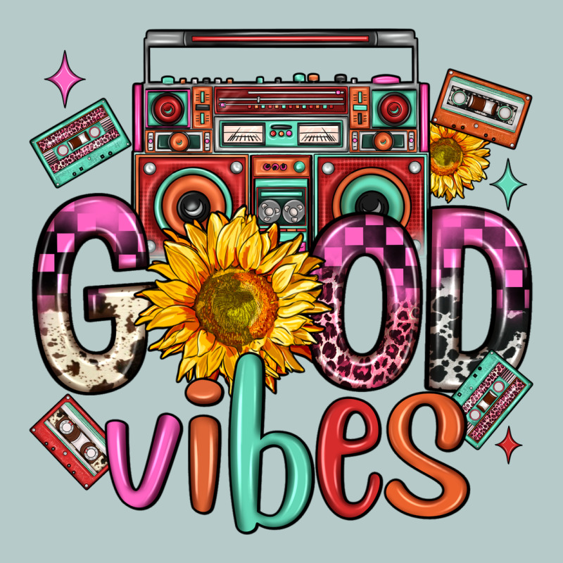 Good Vibes Cassette Boombox Heavy Core Tee by FaDigitalArtStudio | Teevron
