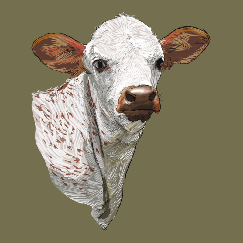 Texas Longhorn Calf Face Vintage Hoodie by LillyAllenDesigns | Teevron