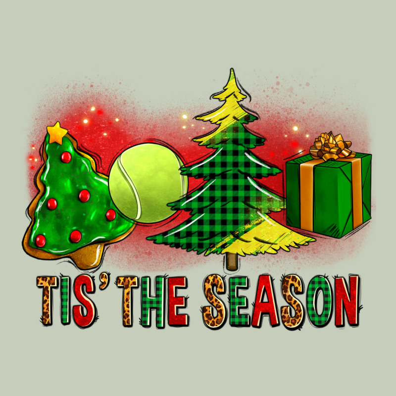 Tis The Season Christmas With Tennis Ball And Tree Cookie Ladies Tee by FaDigitalArtStudio | Teevron