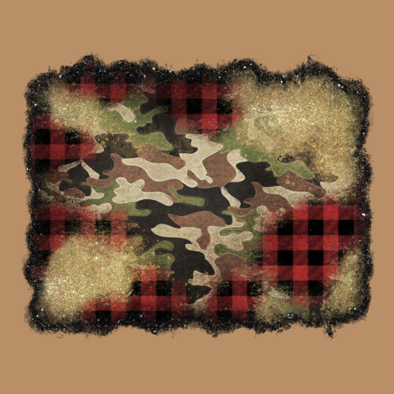 Buffalo Plaid Christmas Camouflage Glitter Background Vintage Hoodie by Jasminsmagicworld | Teevron