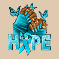 Hope Teal Ribbon Ovarian Cancer Nails Heavyweight Sweatshirt | Teevron