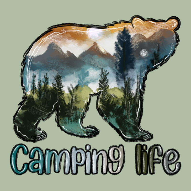Camping Bear Urban Heavy Tee by MaliasSmallBusiness | Teevron