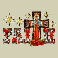 Faith Our Lady Of Guadalupe Cross Heavy Core Tee | Teevron