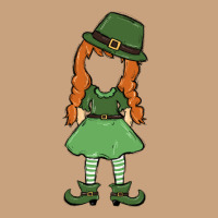 Leprechaun Girl Faceless Vintage Tee | Teevron