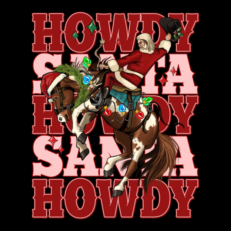 Howdy Santa Cowboy Christmas Long Sleeve Tee by MaliasSmallBusiness | Teevron