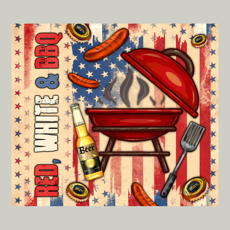 Red White And Bbq Usa Flag Heavyweight Hoodie by TumblerDesignByShophia | Teevron
