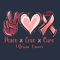 Peace Love Cure Uterine Cancer Heavyweight Sweatshirt | Teevron