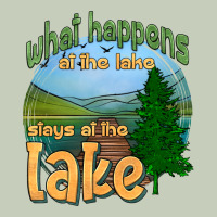 What Happens At The Lake Stays At The Lake Ladies Tee | Teevron