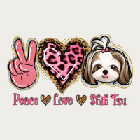 Peace Love Shih Tzu Zipper Hoodie | Teevron