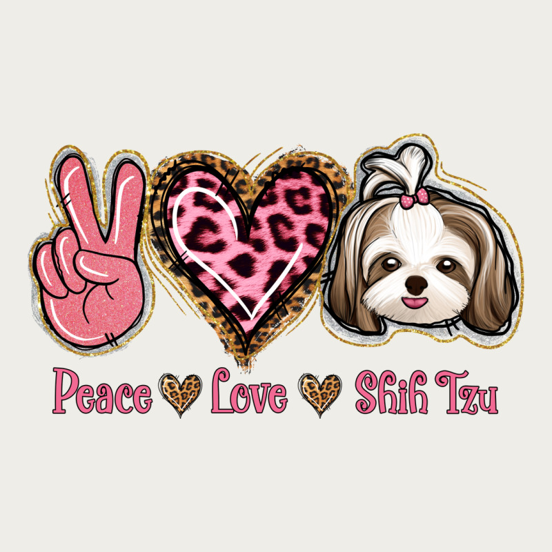 Peace Love Shih Tzu Zipper Hoodie by Bettercallsaul | Teevron