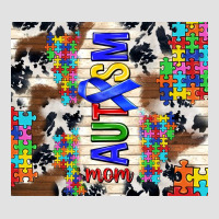 Autism Mom Puzzle Ribbon Premium Hoodie | Teevron