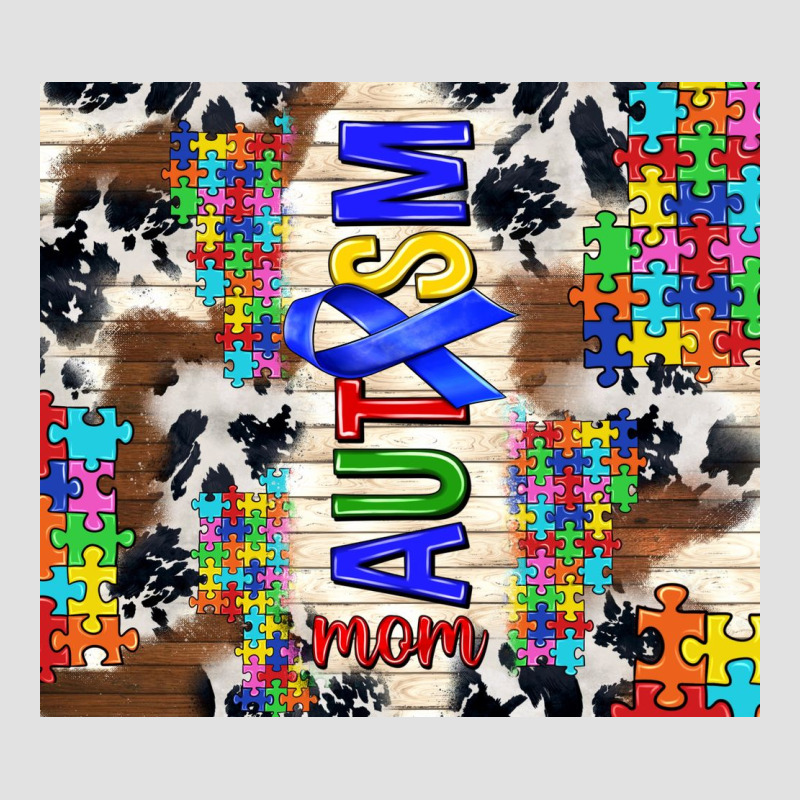 Autism Mom Puzzle Ribbon Premium Hoodie by TumblerDesignByShophia | Teevron