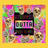 Straight Outta Fucks To Give Premium Sweatshirt | Teevron