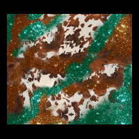Brown Cowhide Glitter Heavy Core Tee | Teevron