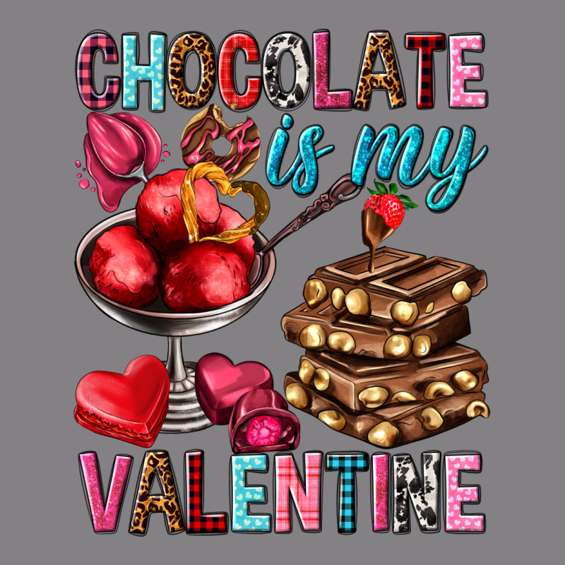 Chocolate Is My Valentine Valentine's Day Heavyweight Hoodie by HowdyJamesFarm | Teevron