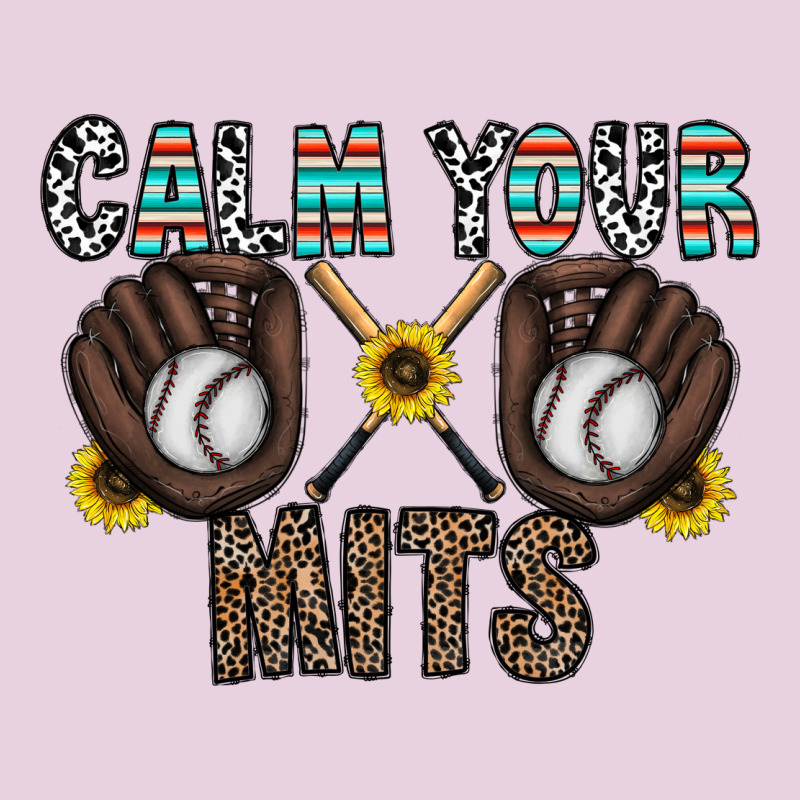 Calm Your Mits Baseball Ladies Tee by CowhideDigitalArt | Teevron