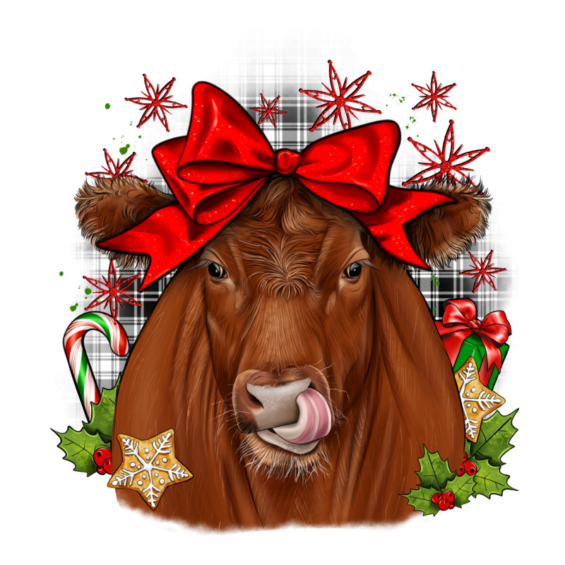Christmas Red Angus Premium Tee by JahusDesignShop | Teevron