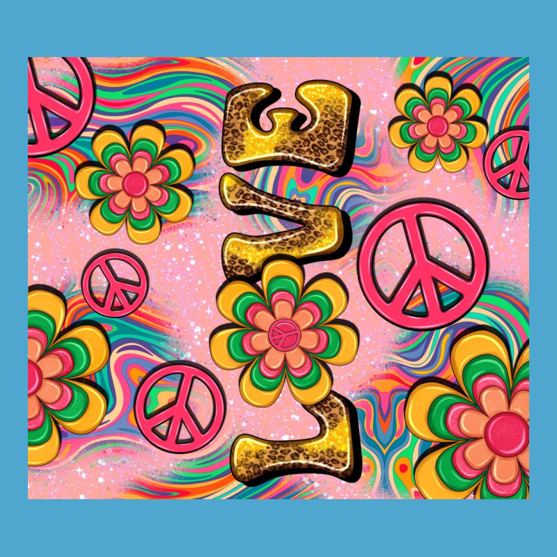 Peace Love Hippie Daisy Premium Hoodie by TumblerDesignByShophia | Teevron