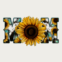 Sunflower Turquoise Cowhide Mom Zipper Hoodie | Teevron