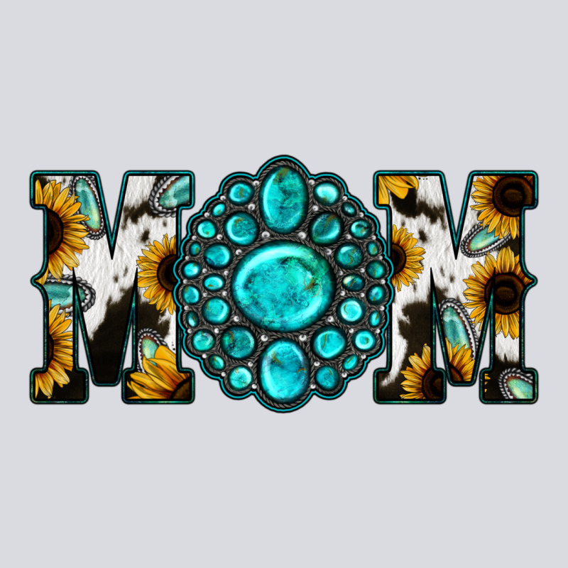 Sunflower Turquoise Gemstone Cowhide Mom Zipper Hoodie by Bettercallsaul | Teevron