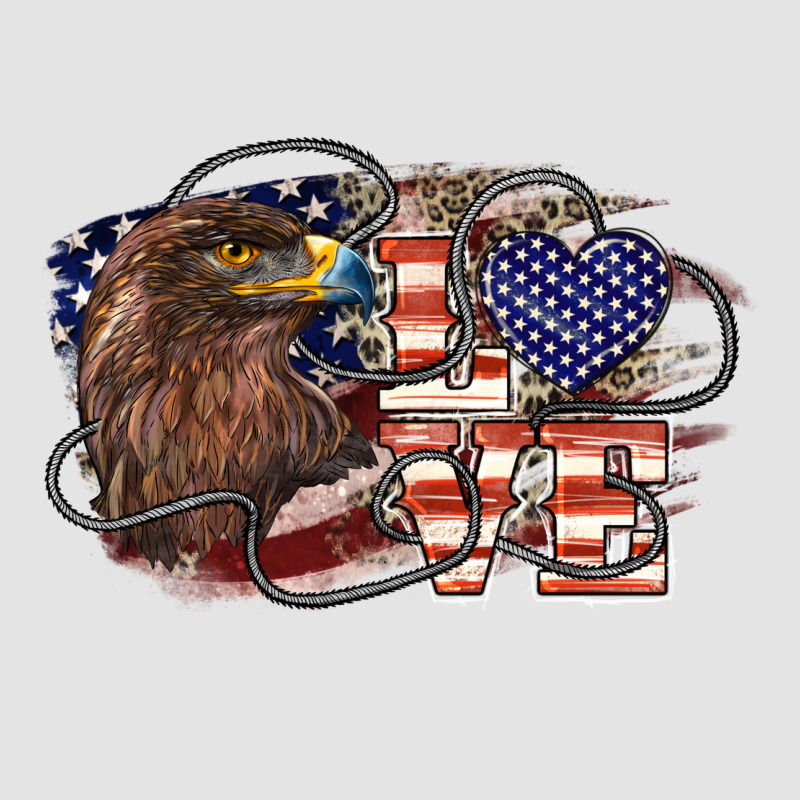 Love America Eagle 4th Of July Premium Sweatshirt by HowdyJamesFarm | Teevron