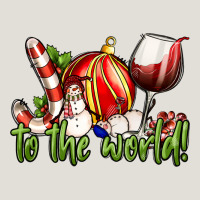 Joy To The World Christmas Wine Heavy Core Tee | Teevron