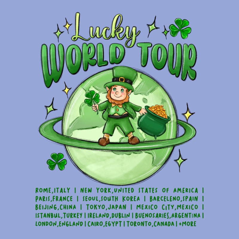 Lucky World Tour St. Patrick's Day Classic Tee by MaliasSmallBusiness | Teevron