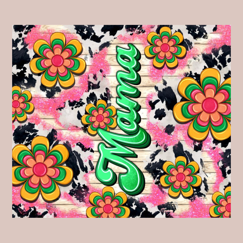 Mama With Hippie Daisies Premium Hoodie by TumblerDesignByShophia | Teevron