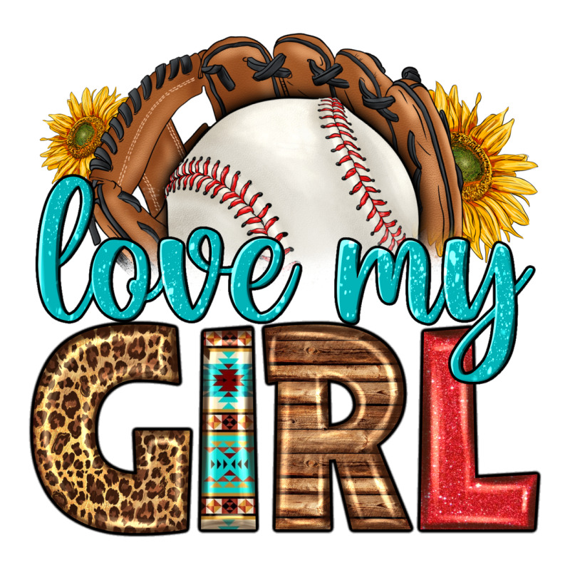 Love My Girl Baseball Ladies Tee by HRA Design Shop | Teevron