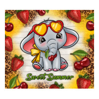 sweet summer cute elephant | Teevron