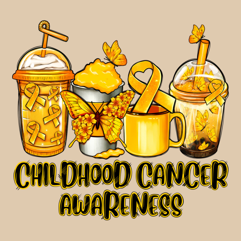 Childhood Cancer Awareness Coffee Cups Heavyweight Sweatshirt by NancyCooperArtShop | Teevron