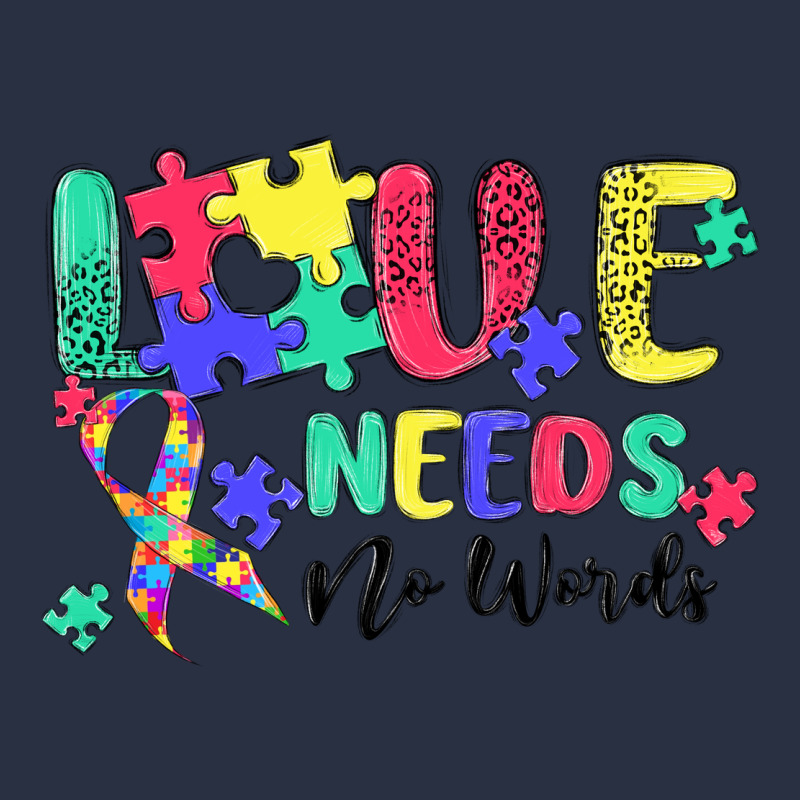 Love Needs No Words Autism Heavyweight Sweatshirt by MaliasSmallBusiness | Teevron