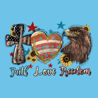 Faith Love Freedom 4th Of July Premium Sweatshirt | Teevron