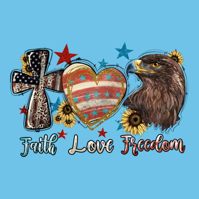 Faith Love Freedom 4th Of July Premium Sweatshirt by HowdyJamesFarm | Teevron