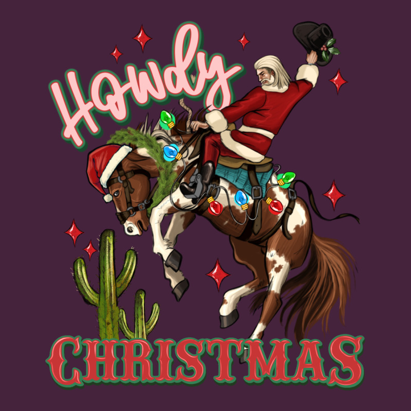 Howdy Christmas Cowboy Santa Long Sleeve Tee by MaliasSmallBusiness | Teevron