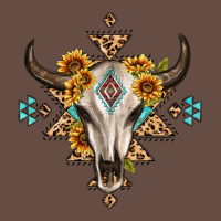 Bull Skull With Aztec Sunflower Leopard Long Sleeve Tee | Teevron
